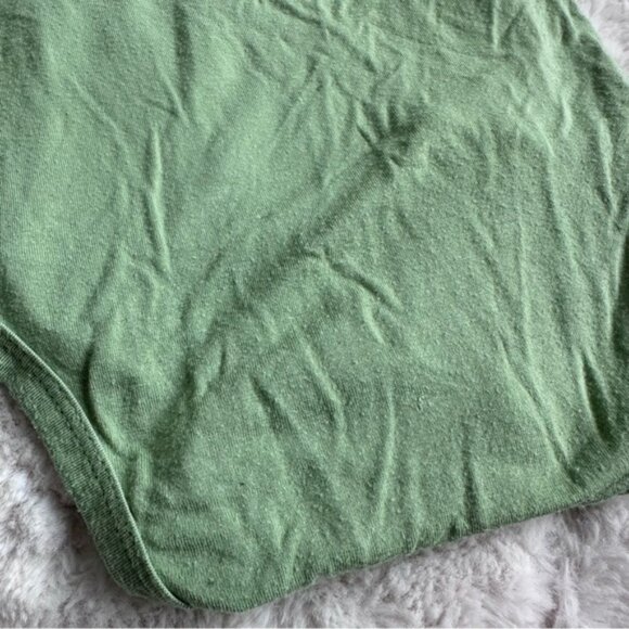 Kate Quinn | Green Solid Long Sleeve Kimono Wrap Bodysuit | Size 6-12 Months - Picture 12 of 13